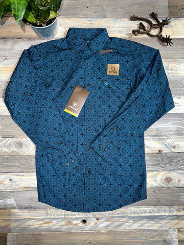 Ariat Kyler Blue Long Sleeve