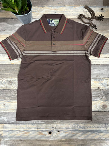 Elevated Brown Collar Polo