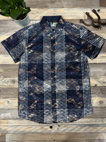 Plaid Navy 4th Short Sleeve