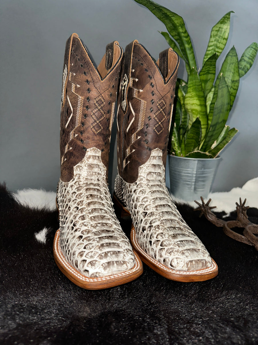 Exotic Python Natural Boot – Roman Valley Ranch