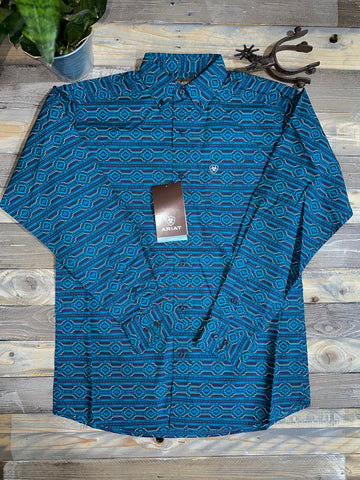 Ariat Braylen Blue Long Sleeve