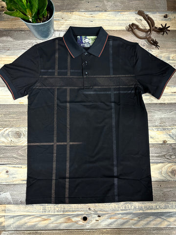 Elevated 2 Black Collar Polo