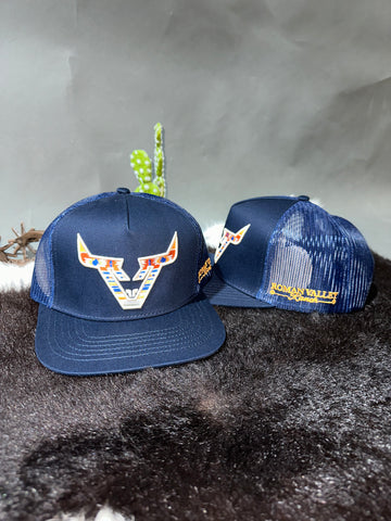 “Navy Aztec” Cap