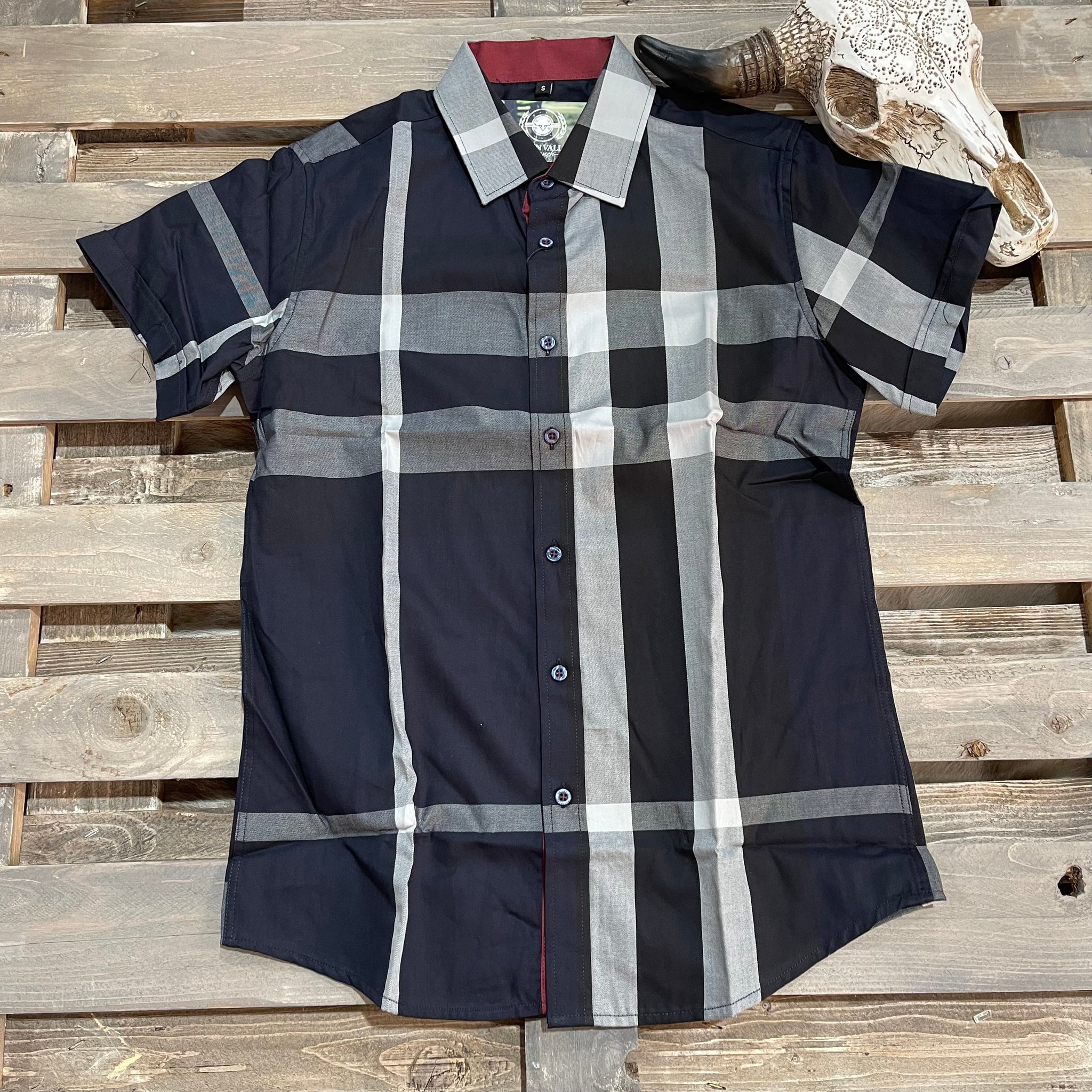 High Noon  Black/Navy Short Sleeve