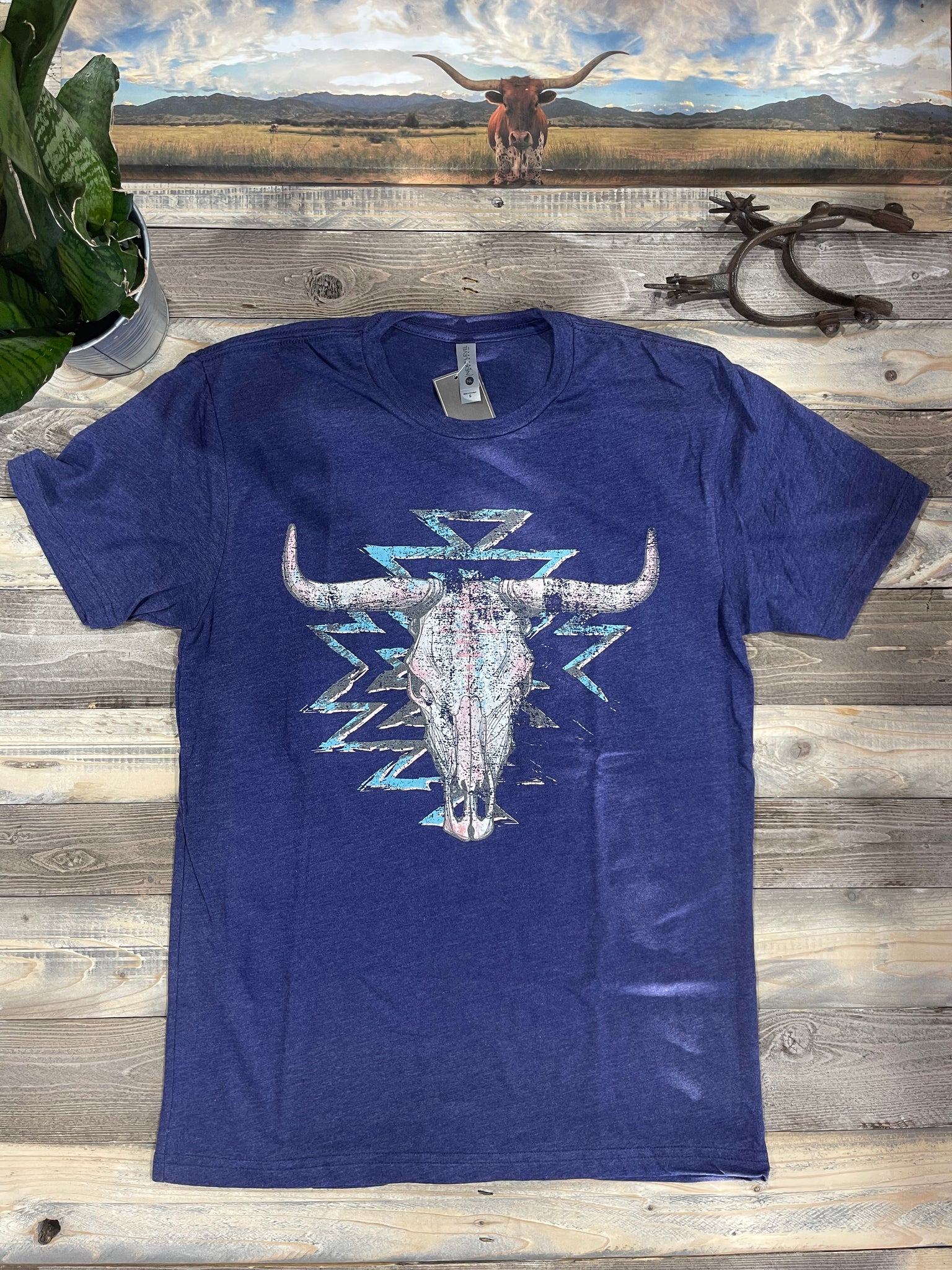 Bull Azetc Bull Aztec Tee – Roman Valley Ranch