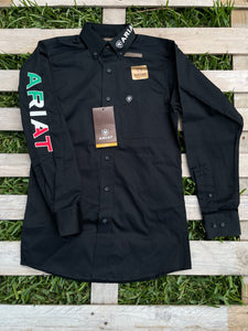 Ariat Team Logo Twill Mexico Long sleeve  Shirt