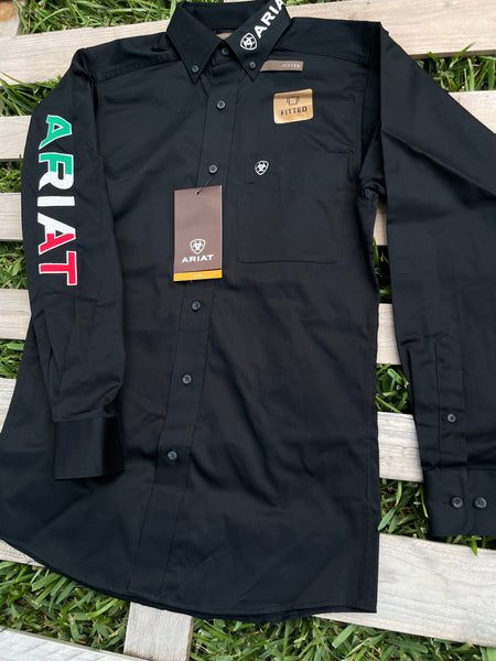 Ariat Team Logo Twill Mexico Long sleeve  Shirt