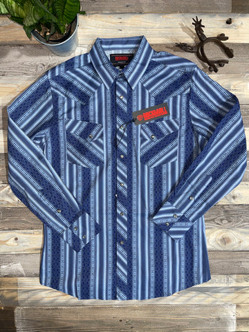 Rock & Roll Denim Aztec Blue parallel Long Sleeves 22