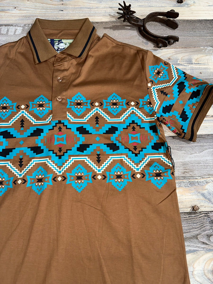 Aztec Mid Aztec Mid Copper Polo – Roman Valley Ranch