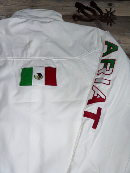 Men White Mexico Jacket