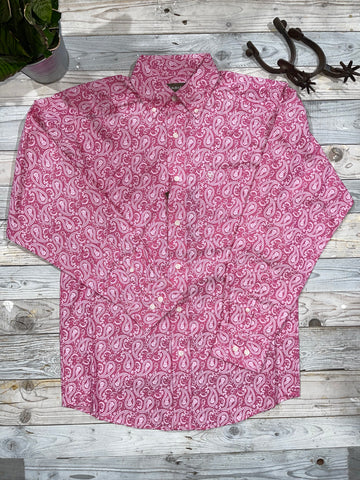 Ariat Paisley Pink Long Sleeve