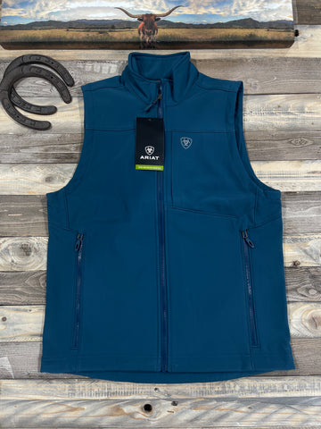 Ariat Men Majolica Blue Logo Vest