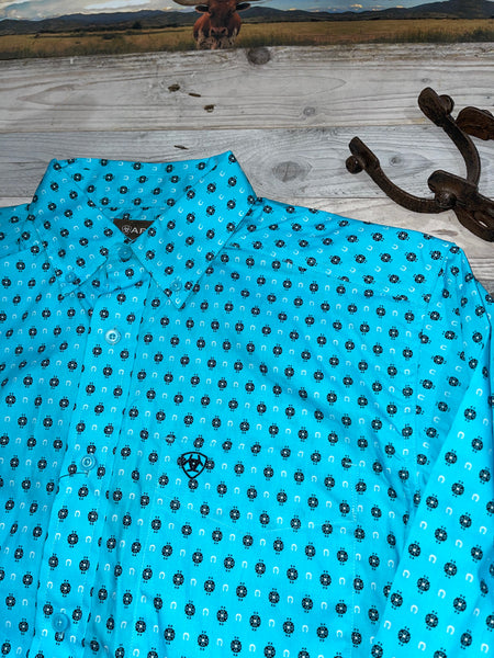 Ariat Manuel Blue Long Sleeve