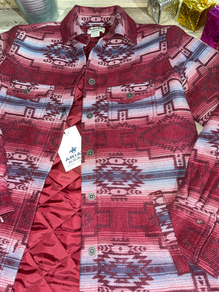 Ariat® Ladies REAL Shacket Tucson Stripe Shirt Jacket