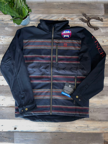 Cinch Aztec Blk/Red Men Jacket