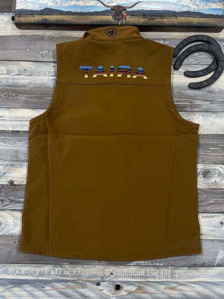 Ariat Men Chestnut Logo Vest