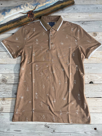 Whiskey Taupe Polo