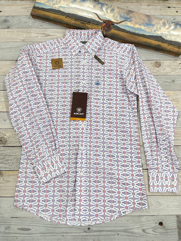 Ariat Ivan White Long Sleeve Shirt