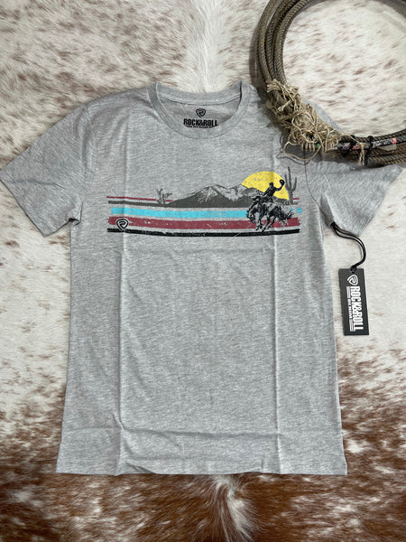 Rock & Roll Denim Grey T-Shirt