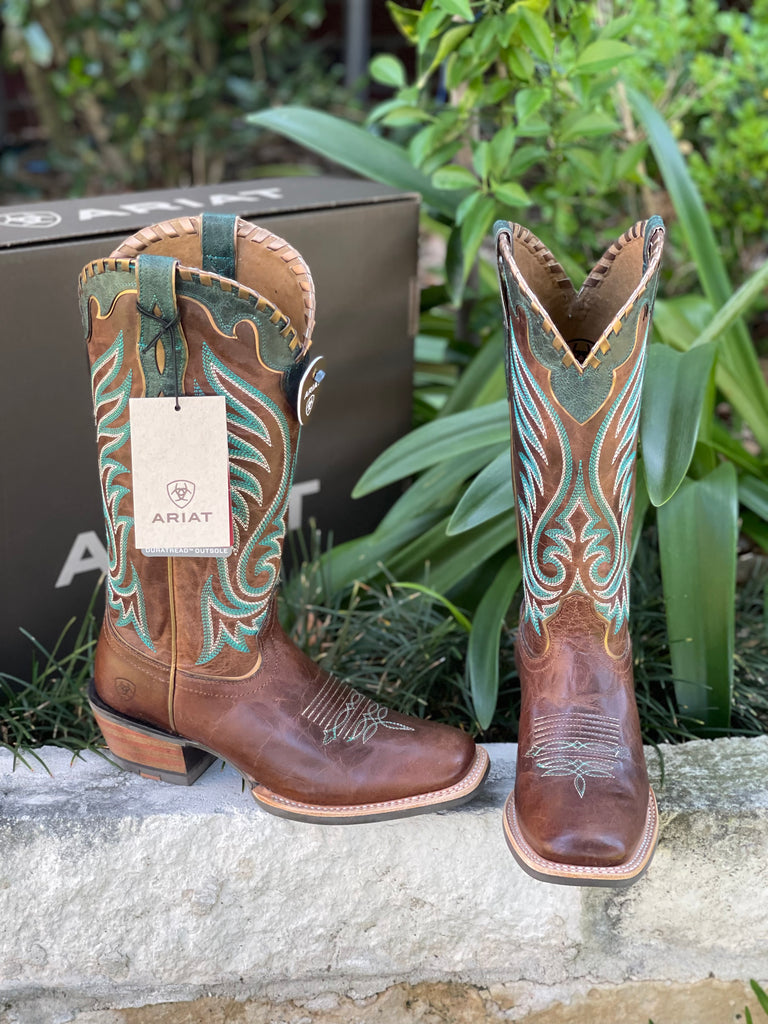 Ariat Women Weathered Tan Boot Roman Valley Ranch