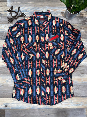 Rock & Roll Denim Aztec Rodeo Long Sleeves