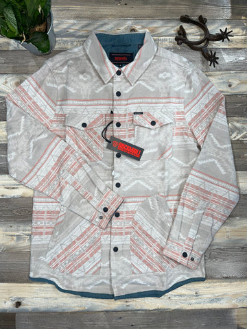 ROCK & ROLL DENIM AZTEC SHIRT JACKET NATURAL