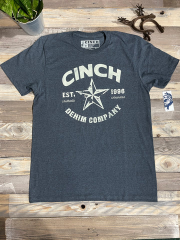 Cinch Heather Navy Tee S23