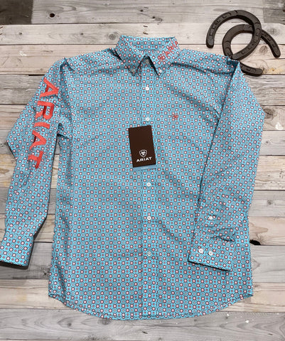 Ariat Team Logo Aquaville  Shirt