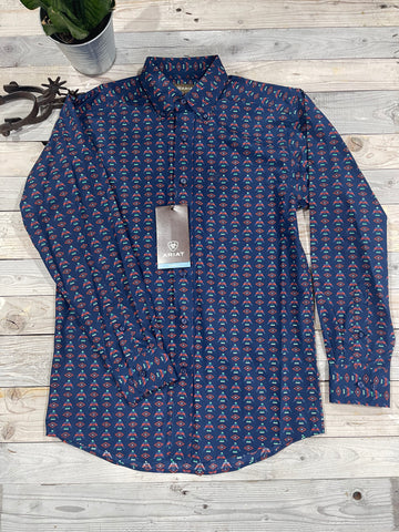 Ariat Daimen Aztec Print Long Sleeve Shirt