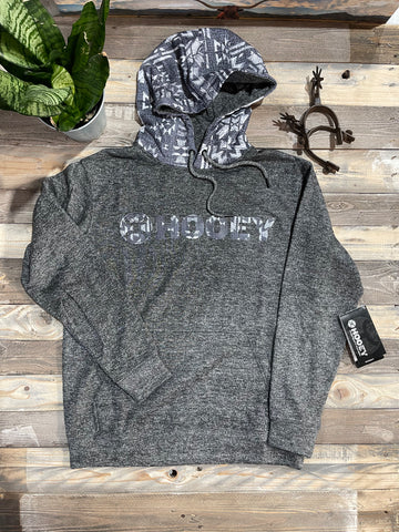 Hooey Lock-Up Grey Logo Hoodie