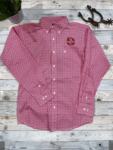 Ariat Pink Geo Long Sleeve