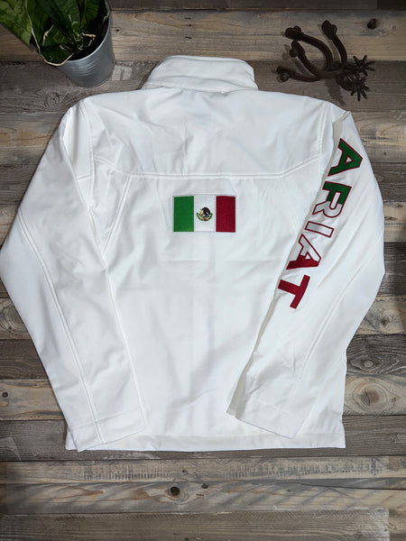 Men White Mexico Jacket