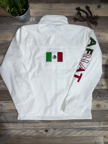 Men White Mexico Jacket